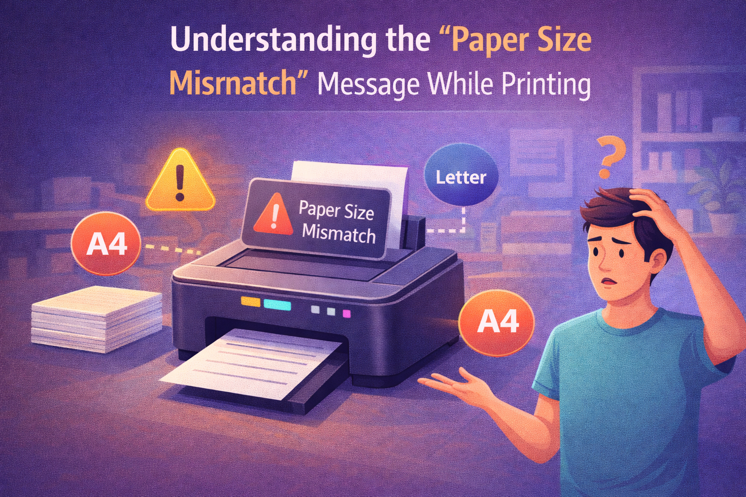 Understanding the “Paper Size Mismatch” Message While Printing