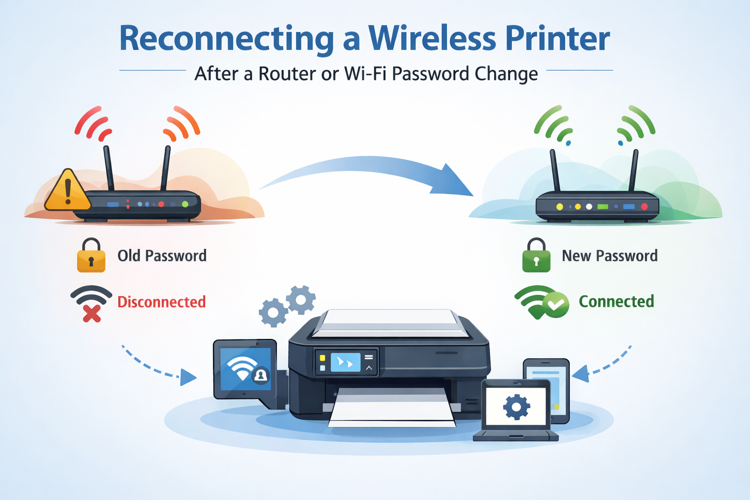 Wireless Printer Connection After Wi-Fi or Router Updates